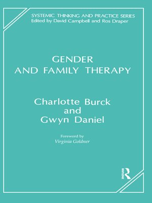 cover image of Gender and Family Therapy